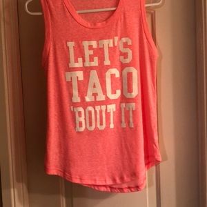 Muscle tank let’s taco ‘bout it